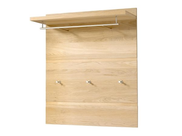 Panel wieszakowy do przedpokoju z trzema haczykami