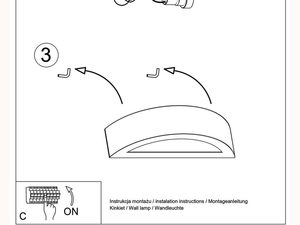 Miniaturka 19 - Instrukcja montażu zaokrąglonego kinkietu LED