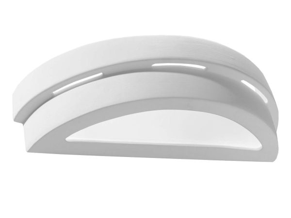 Kinkiet LED z zaokrągloną formą do salonu lub korytarza