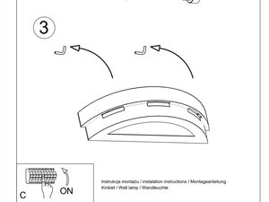 Miniaturka 8 - Instrukcja montażu nowoczesnego kinkietu ściennego LED