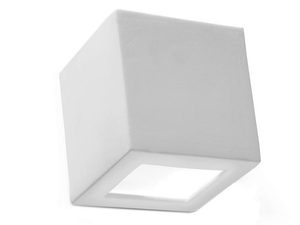 Miniaturka 6 - Biały kinkiet LED z mlecznym kloszem i prostym designem