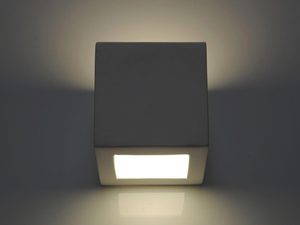 Miniaturka 8 - Szary kinkiet LED z ciepłym światłem do wnętrz industrialnych