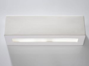 Miniaturka 1 - Biały kinkiet LED z minimalistycznym designem do salonu