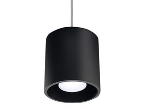 Miniaturka 21 - Wisząca lampa LED z czarnym kloszem walcowym do loftu