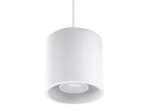 Miniaturka 12 - Biała lampa sufitowa LED z mlecznym kloszem do nowoczesnych wnętrz