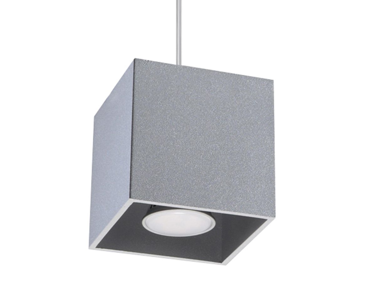 Lampa Wisząca QUARK 1 Czarna – Szara – Biała