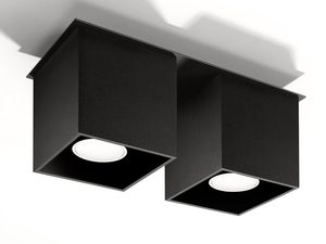 Miniaturka 1 - Nowoczesne oświetlenie LED z dwoma czarnymi reflektorami