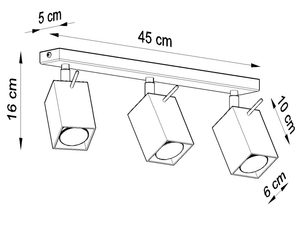 Miniaturka 18 - Schemat lampy LED z szynoprzewodem o długości 45 cm
