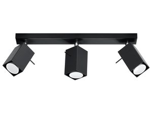 Miniaturka 6 - Czarny system szynowy z czterema reflektorami LED do biura lub kuchni