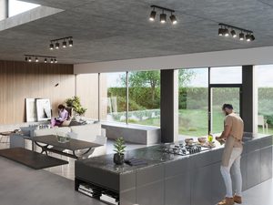 Miniaturka 9 - Nowoczesna kuchnia z reflektorami LED i wyspą