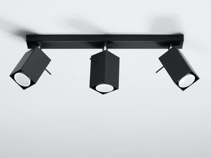 Miniaturka 7 - Szynoprzewód z czarnymi reflektorami LED w minimalistycznym wnętrzu