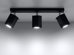 Miniaturka 8 - Czarny reflektor LED na szynoprzewodzie w stylu industrialnym