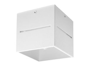 Miniaturka 12 - Biały kinkiet LED z dekoracyjnymi szczelinami świetlnymi