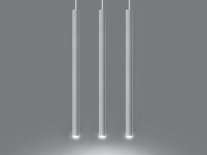 Miniaturka 2 - Ilustracja lamp wiszących w układzie równoległym w ciemnym tle