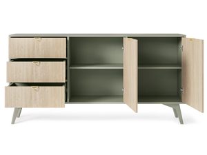 Miniaturka 2 - Komoda z otwartymi drzwiami i zielonym wnętrzem w stylu nowoczesnym