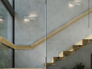 Miniaturka 3 - Oświetlenie schodowe z naturalną drewnianą poręczą