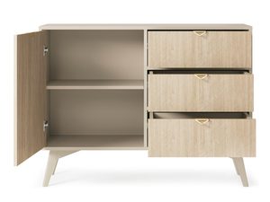 Miniaturka 2 - Komoda z zielonym wnętrzem i szufladami – otwarta prezentacja