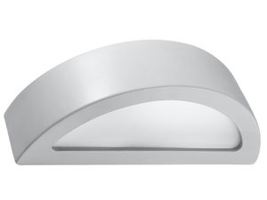 Miniaturka 6 - Kinkiet LED w kolorze jasnoszarym o opływowym kształcie