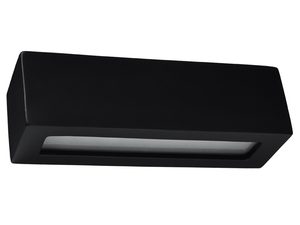 Miniaturka 13 - Czarny prostokątny kinkiet LED o nowoczesnym designie