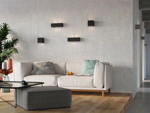 Miniaturka 16 - Salon z nowoczesnym oświetleniem ściennym LED i minimalistycznym wystrojem