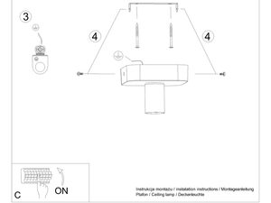 Miniaturka 8 - Instrukcja montażu lampy betonowej z jedną oprawą