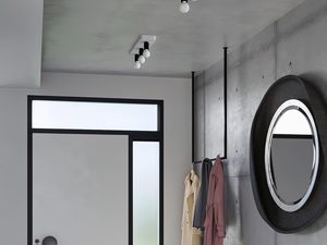 Miniaturka 6 - Wejście z dużym lustrem i nowoczesną lampą sufitową LED