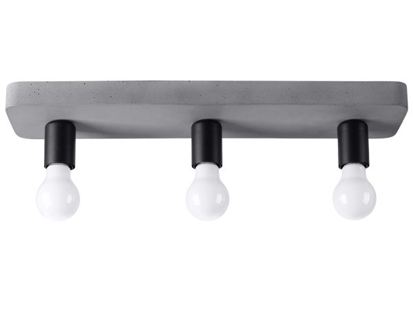 Czarno-biała lampa LED z żarówkami kulistymi do wnętrz industrialnych