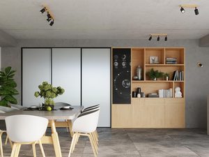 Miniaturka 8 - Plafony czarne z podstawą drewnianą w jadalni