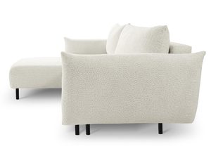 Miniaturka 4 - Widok boczny kremowego narożnika modułowego, nowoczesny styl