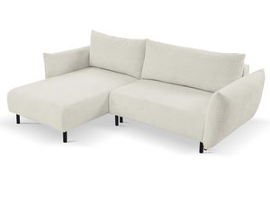 Miniaturka 3 - Narożnik modułowy w kremowym kolorze z niskim oparciem