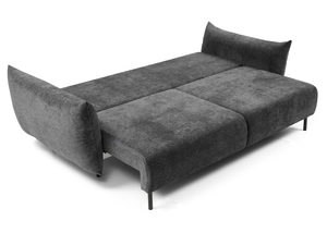Miniaturka 22 - Antracytowa sofa tapicerowana z funkcją spania w stylu nowoczesnym