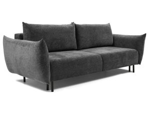 Miniaturka 19 - Szara sofa tapicerowana z prostymi liniami i minimalistycznym designem