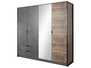 Miniaturka 4 - Szafa z drzwiami i lustrzanymi frontami, nowoczesny design