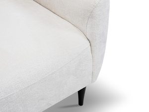 Miniaturka 7 - Beżowy fotel tapicerowany z miękkim siedziskiem i niskim oparciem