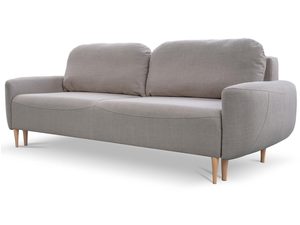 Miniaturka 13 - Szara sofa z drewnianymi nóżkami