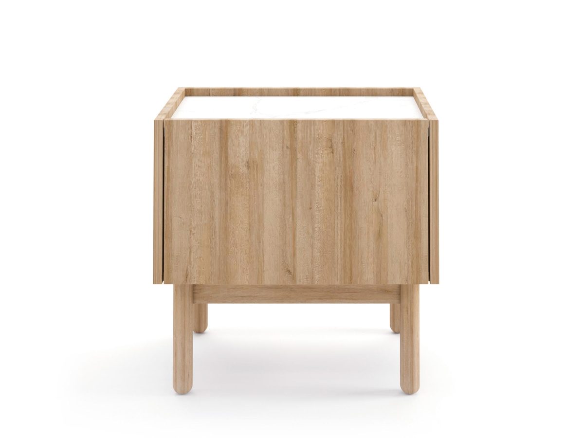 Stolik nocny z Marmurowym Blatem Baro