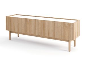 Miniaturka 1 - Szafka RTV z trzema frontami, styl minimalistyczny