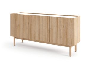 Miniaturka 1 - Dębowa komoda z widoczną strukturą drewna w stylu skandynawskim