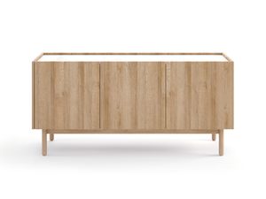 Miniaturka 6 - Komoda trzydrzwiowa dąb craft z blatem imitującym marmur