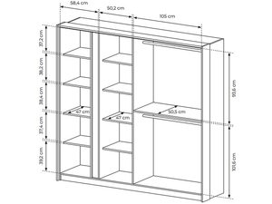Miniaturka 9 - Rysunek techniczny szafy