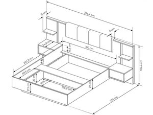 Miniaturka 8 - Komfortowe łózko z wymiarami