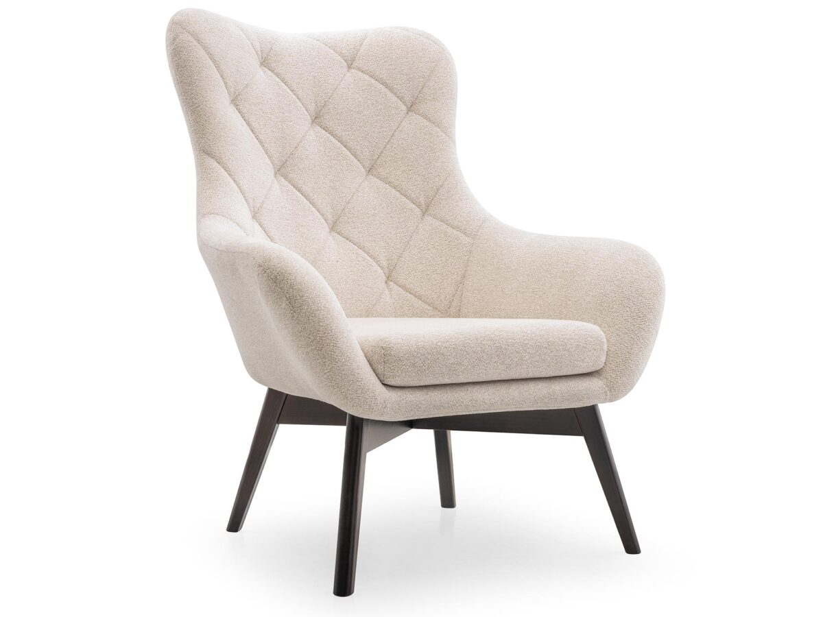 Fotel Timberly Klasyczny Fotel z Drewnianymi