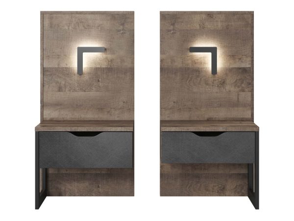 Szafki nocne nowoczesne z oświetleniem