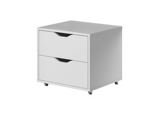 Miniaturka 1 - Kontenerek biały z szufladami, minimalistyczny design