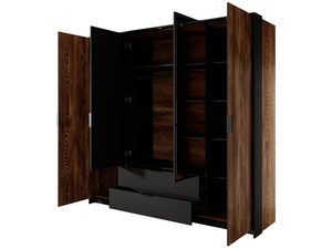 Miniaturka 4 - Pojemna szafa z półkami i szufladami w stylu loftowym