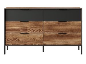 Miniaturka 9 - Nowoczesna komoda z szufladami na metalowych nóżkach