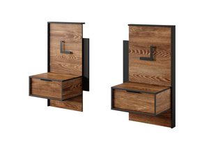 Miniaturka 2 - Szafki nocne drewniane z oświetleniem