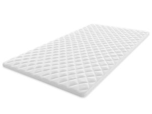 Miniaturka 1 - Topper z pikowaną strukturą w białym kolorze, pianka średniej twardości