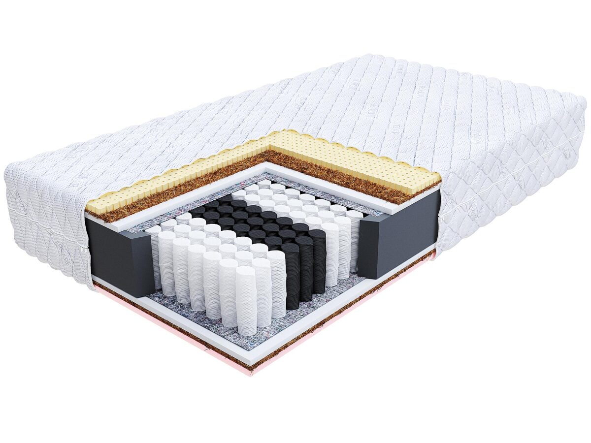 Materac LATO Kieszeniowy Visco Lateks Kokos