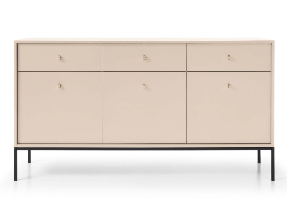 Komoda Monolit Elegancja w Beżu, Bordo i Granacie